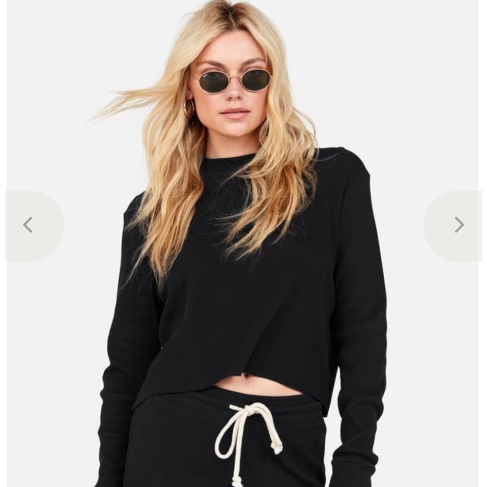 (Two)Mate the label Cropped LS tee x2